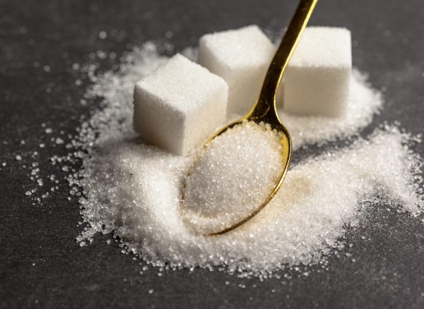 background of sugar cubes